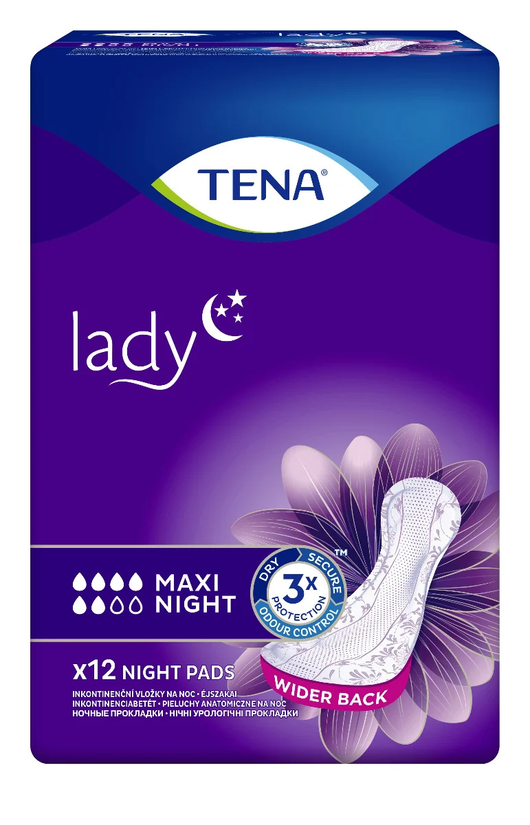 Tena Lady Maxi Night inkontinenční vložky 12 ks