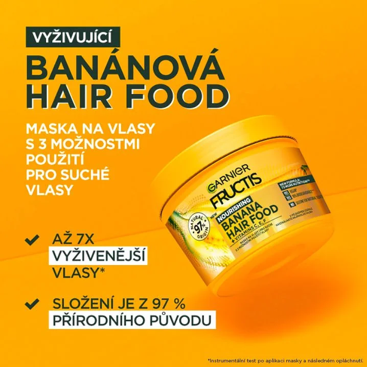 Garnier Fructis Hair Food Banana vyživující maska pro suché vlasy 400 ml