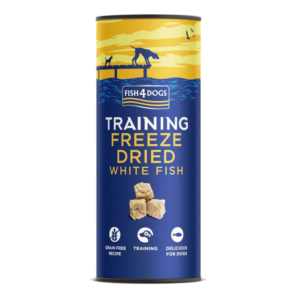 Fish4Dogs Pamlsky pro psy TRAINIG mrazem sušená bílá ryba 25 g 