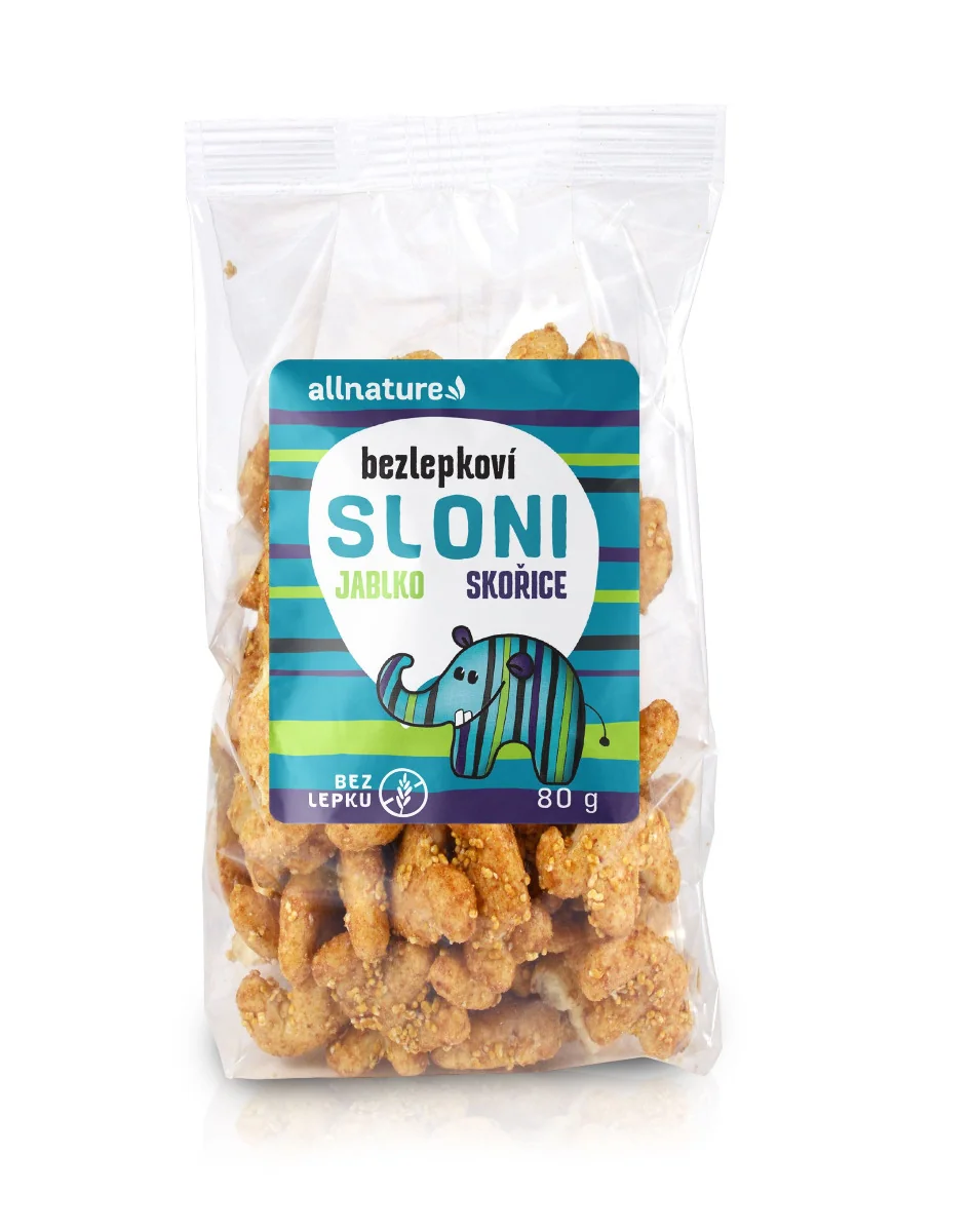 Allnature Sloni jablko-skořice 80 g