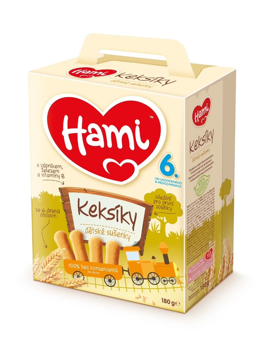 Hami Keksíky dětské sušenky 6m+ 180 g