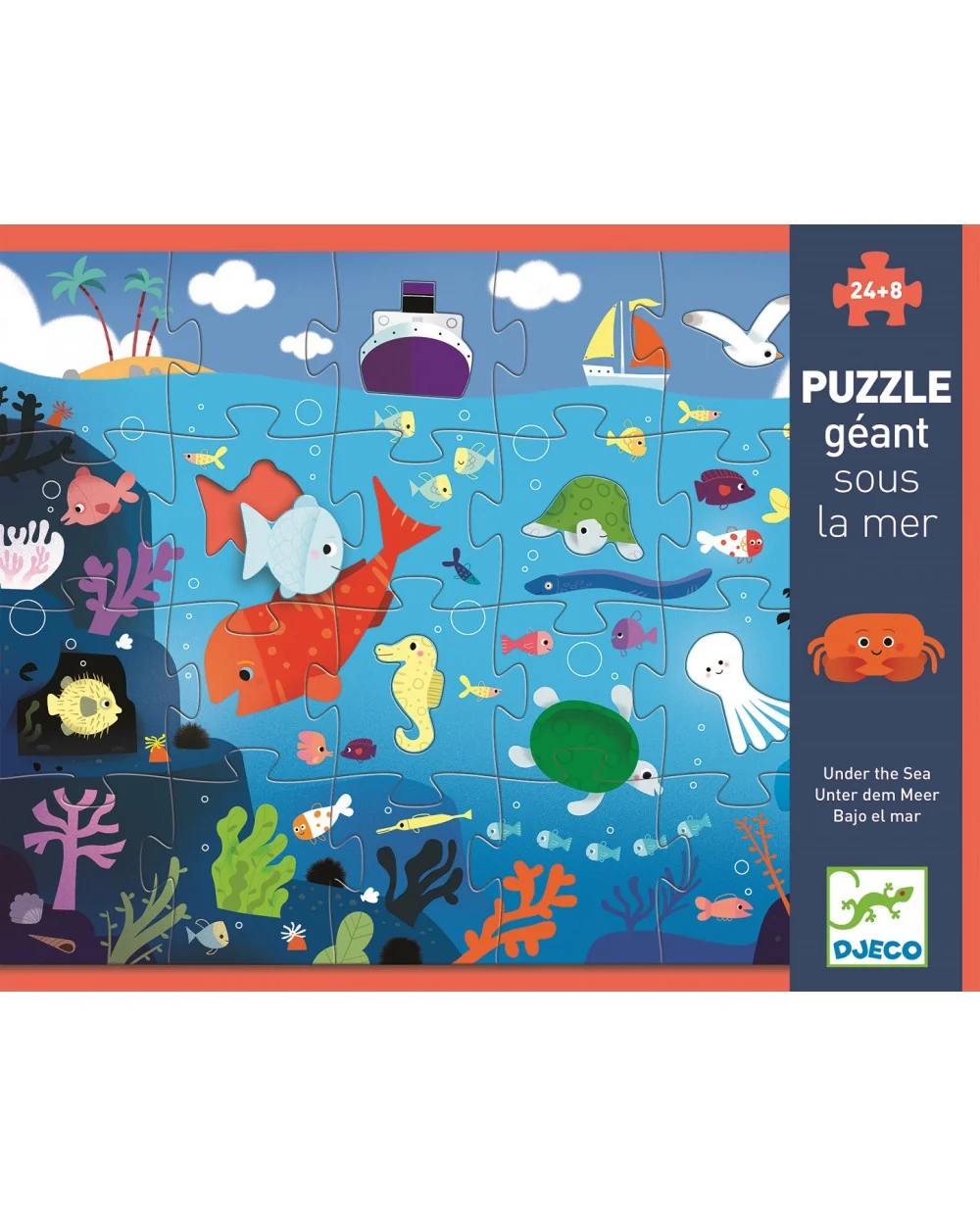 Djeco Velké puzzle Moře - 24 pcs