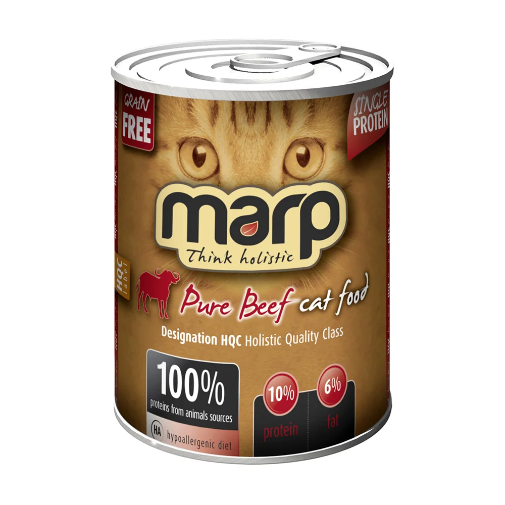 Marp Holistic Beef Konzerva s hovězím krmivo pro kočky 400 g