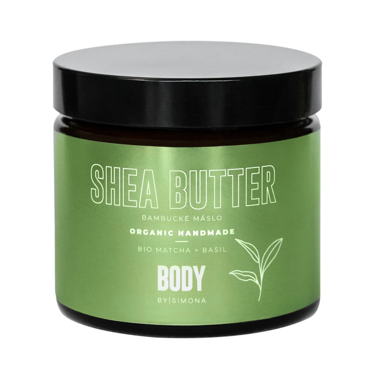 Beauty by Simona Body Bambucké máslo BIO Matcha a Basil 250 ml