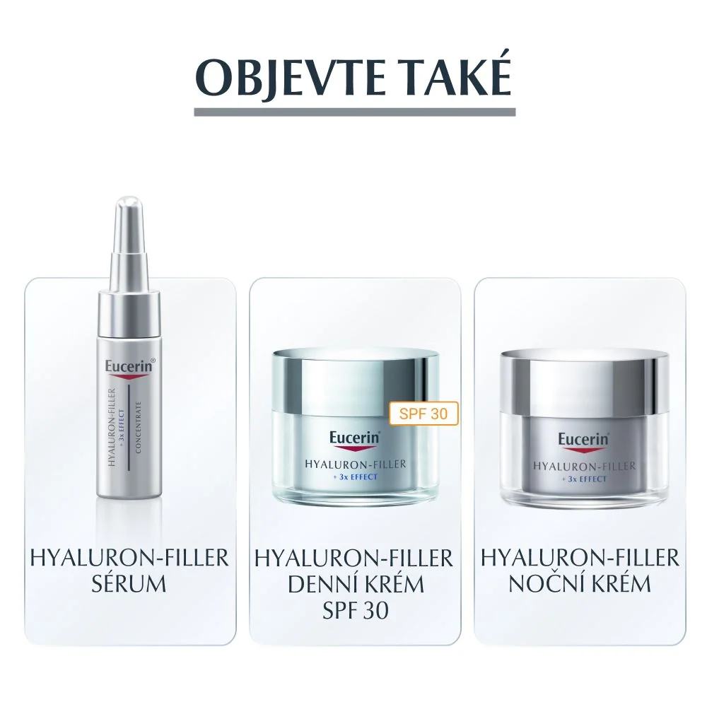 Eucerin Hyaluron-Filler + 3x Effect noční krém proti vráskám 50 ml