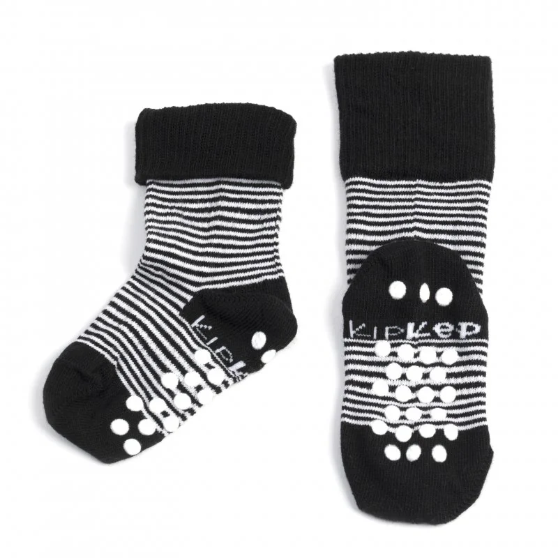 KipKep dětské ponožky Stay-on-Socks ANTISLIP 12-18m 1pár Black 