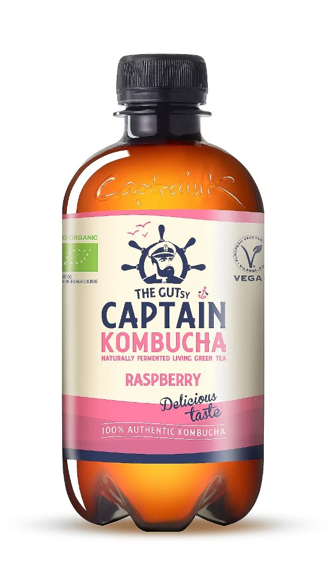 Captain Kombucha Malina BIO 400 ml