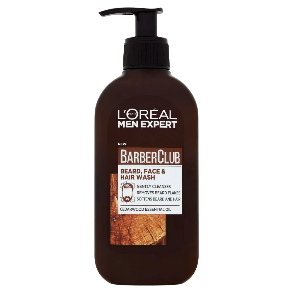 Loréal Paris Barber Club Gel 3v1 gel na tvář, vousy a vlasy 200 ml