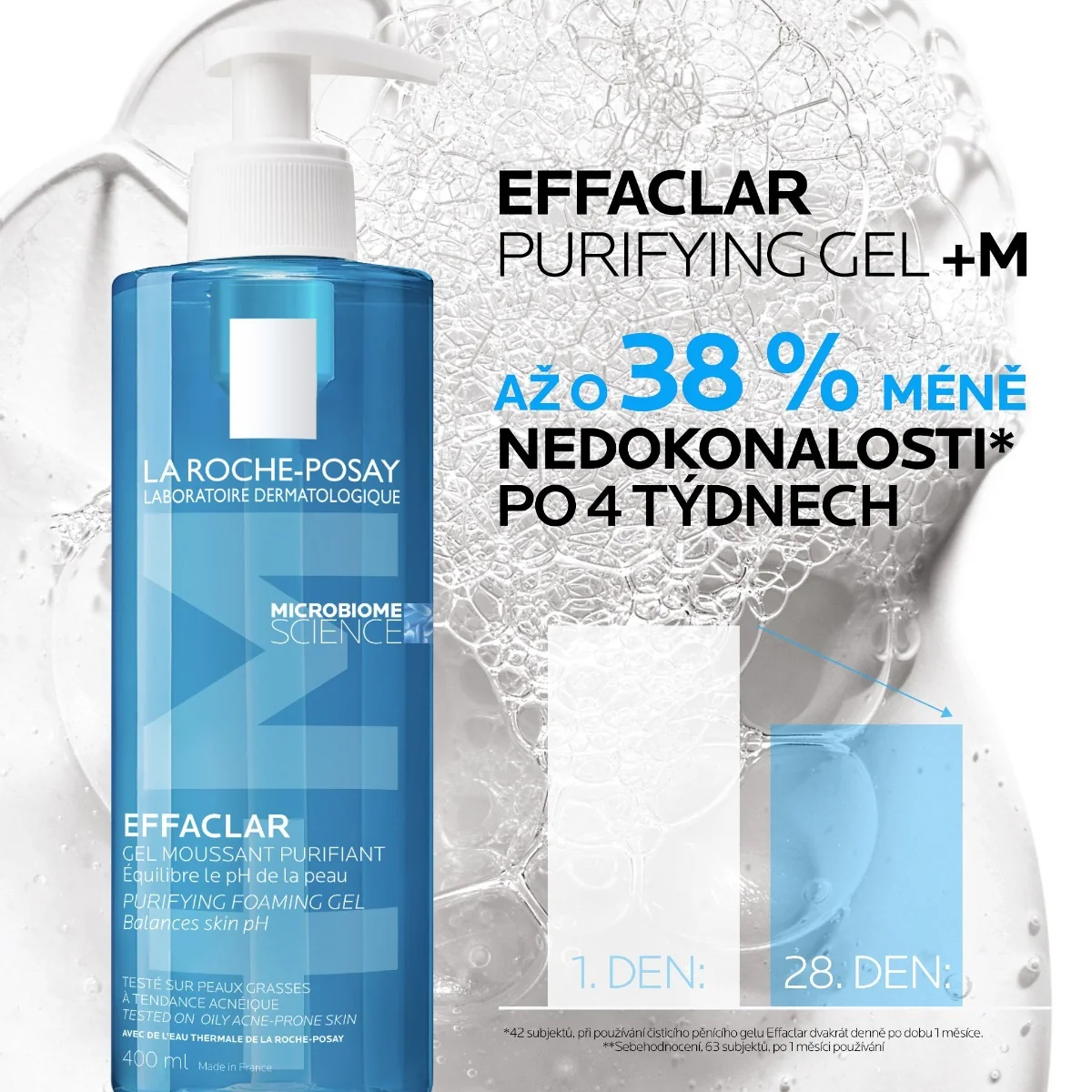 La Roche-Posay Effaclar čisticí pěnivý gel 400 ml