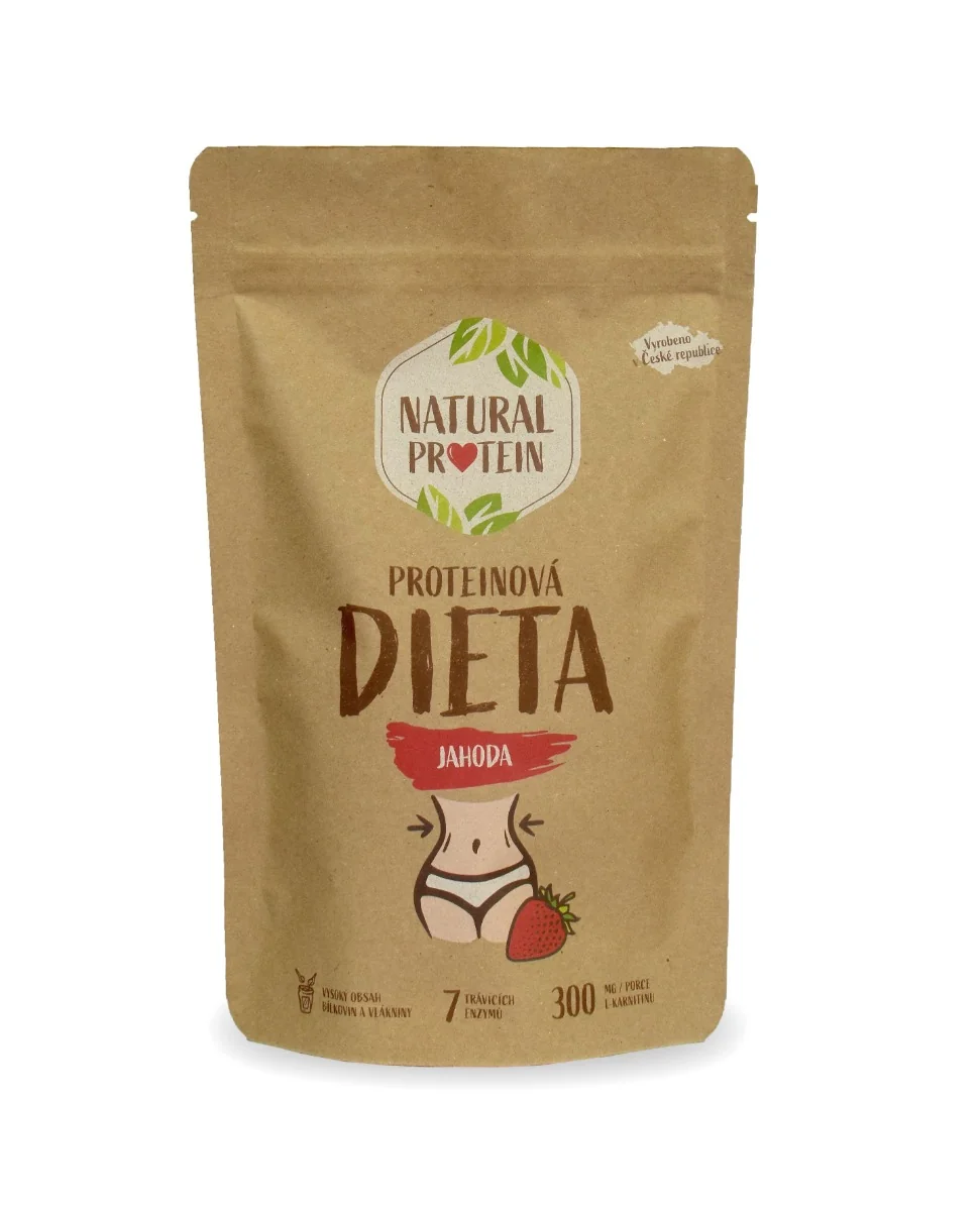 NaturalProtein Proteinová dieta jahoda 350 g