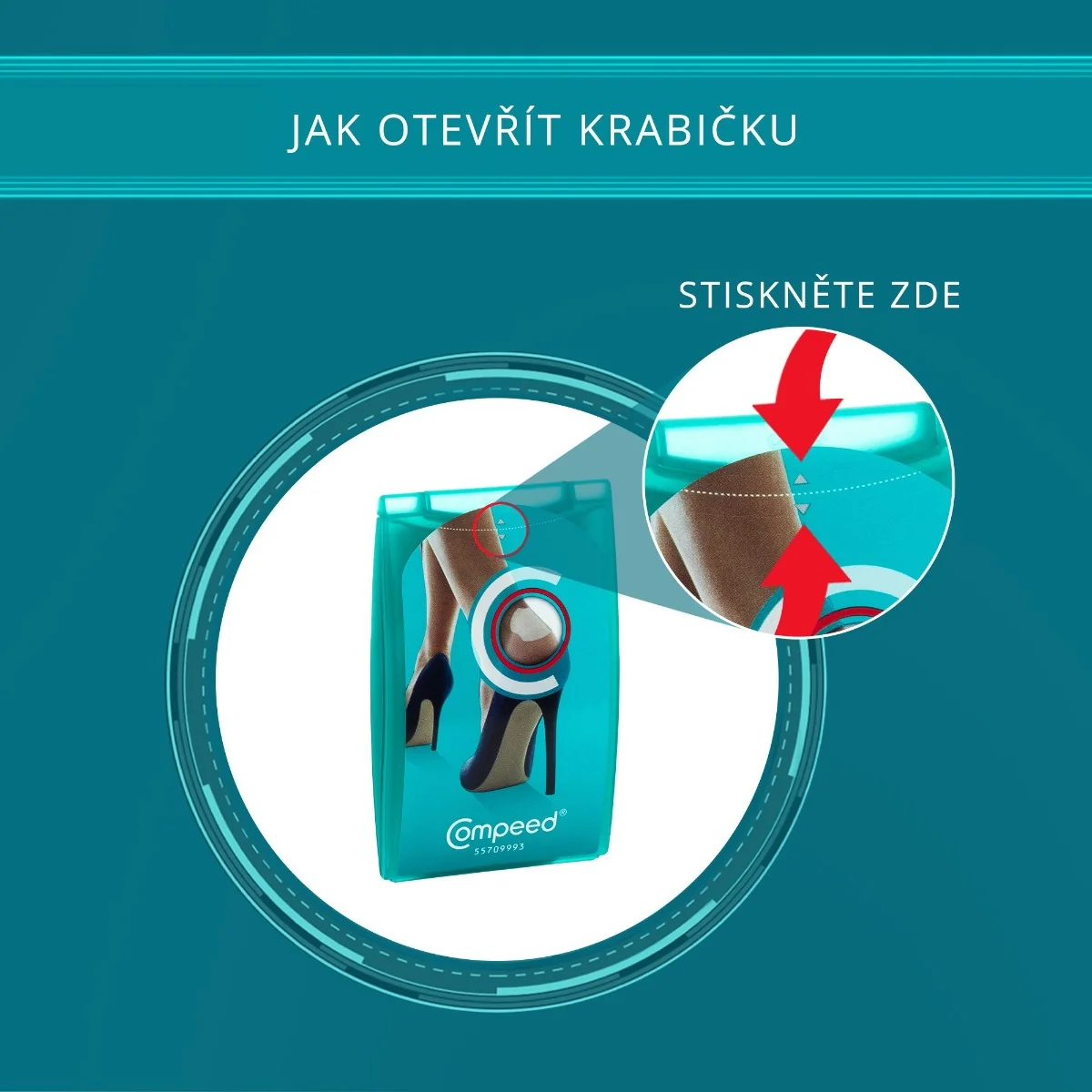 Compeed Náplast na puchýře na paty 5 ks