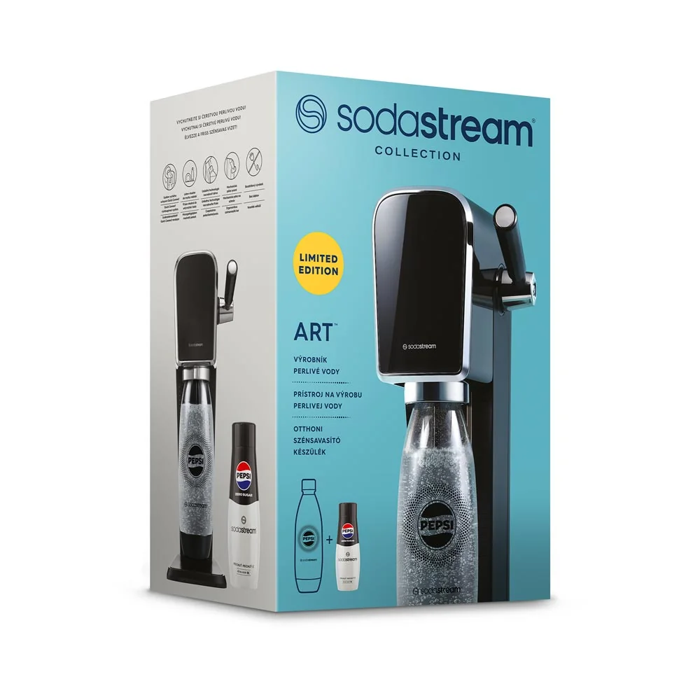 SODASTREAM Art Pepsi Zero Mpack výrobník perlivé vody Black