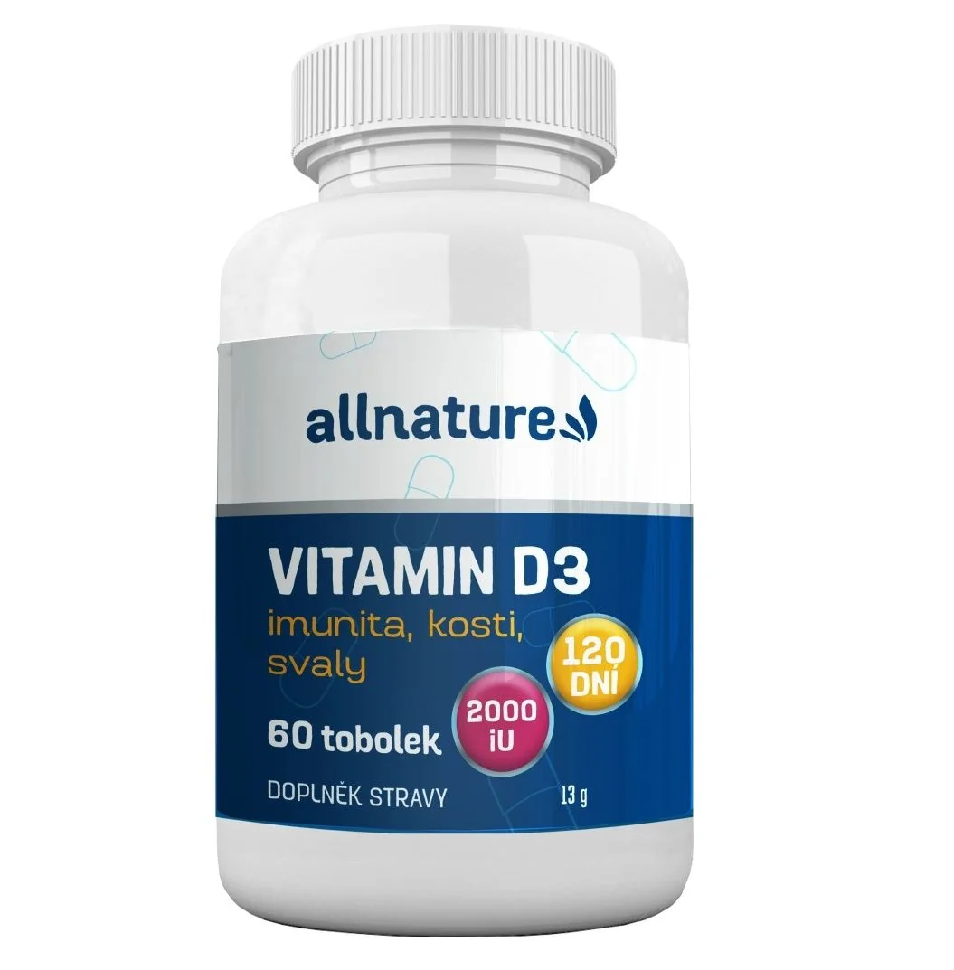 Allnature Vitamín D3 2000 IU 60 tablet