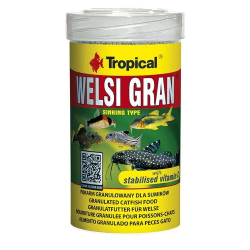 Tropical Welsi Gran 100ml/65g krmivo pro ryby dna