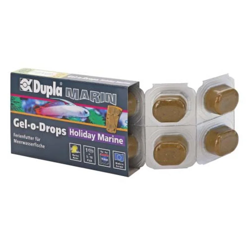 Dupla Marin Gel-o-Drops Holiday - Dovolenkové želé krmivo pro mořské ryby 6x5g 