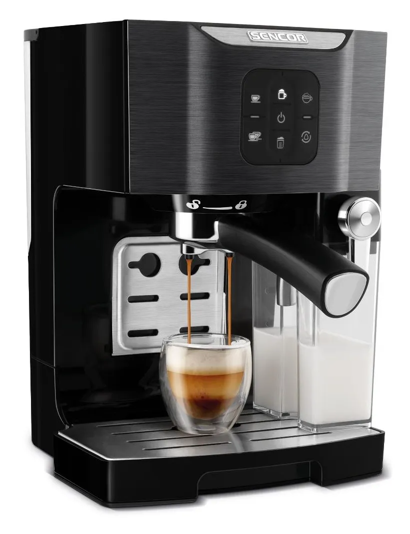 SENCOR SES 4040BK Espresso poloautomatický pákový kávovar černý