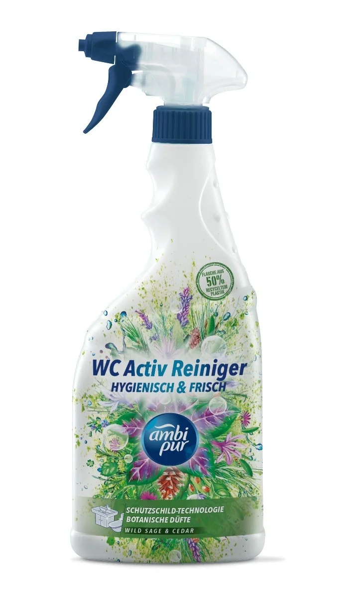 Ambi Pur WC Active sprej divoká šalvěj & cedr 750 ml