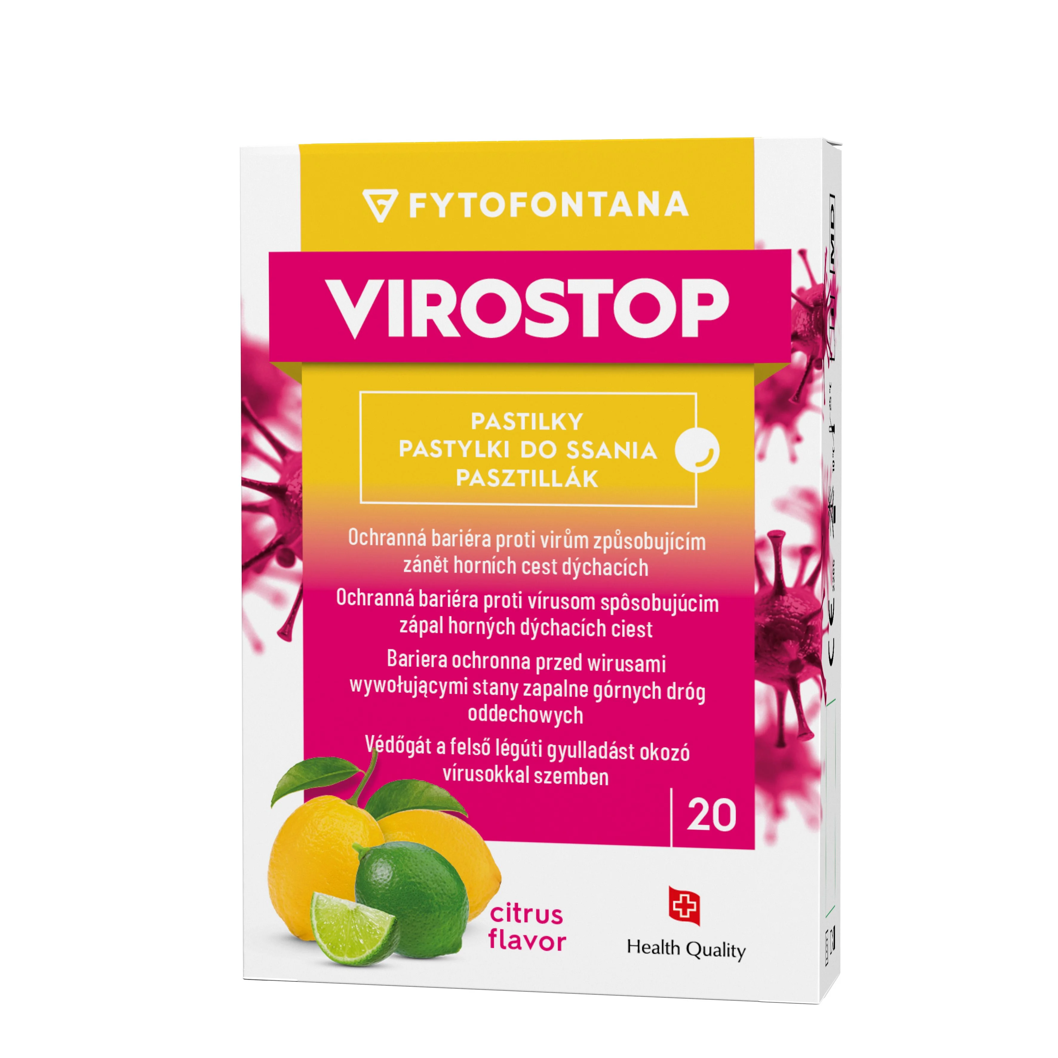 Virostop Pastilky citrus 20 ks