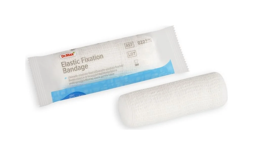 Dr. Max Elastic Fixation Bandage 8 cm x 4 m 1 ks