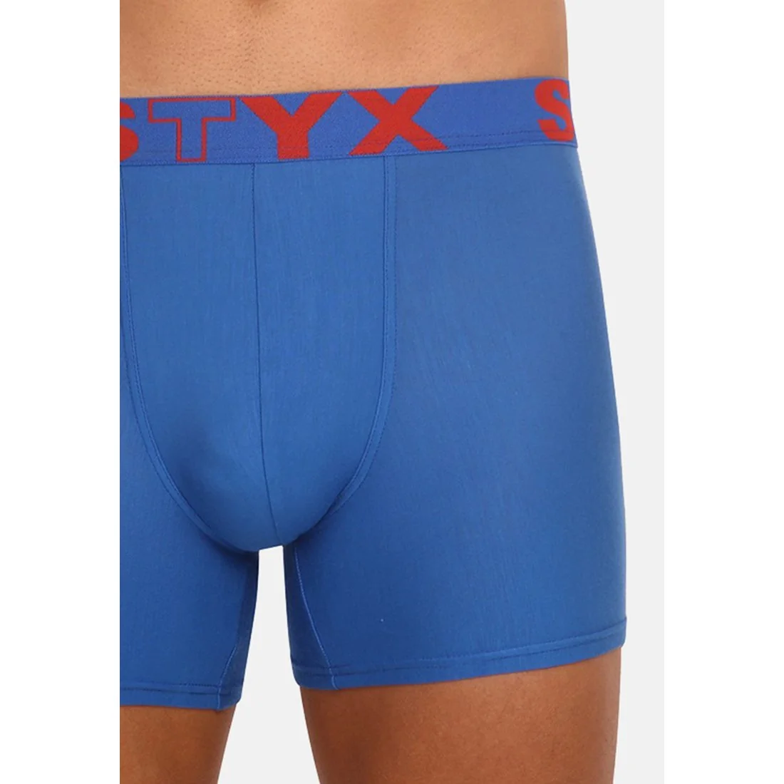 Styx Pánské boxerky long sportovní guma modré (U967) XXL 