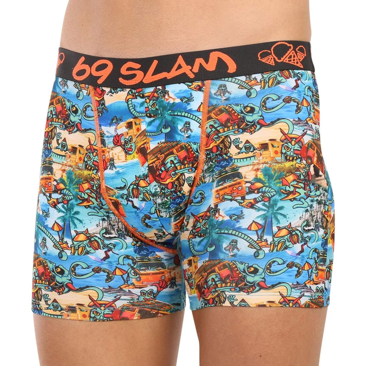 69SLAM Pánské boxerky fit beach bugger dylan (MBYBHG-PO) XL 