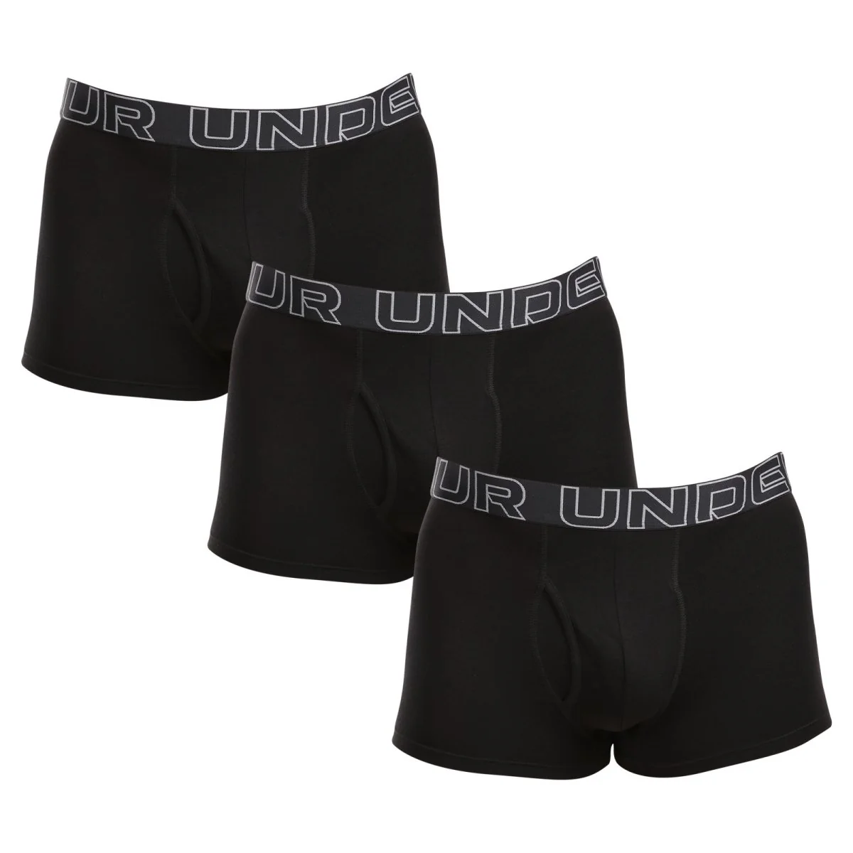 Under Armour 3PACK pánské boxerky černé (1383891 001) 4XL 