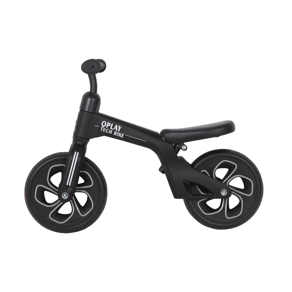 QPlay Odrážedlo Tech Black, věk 2 - 4 roky, do 30 kg 