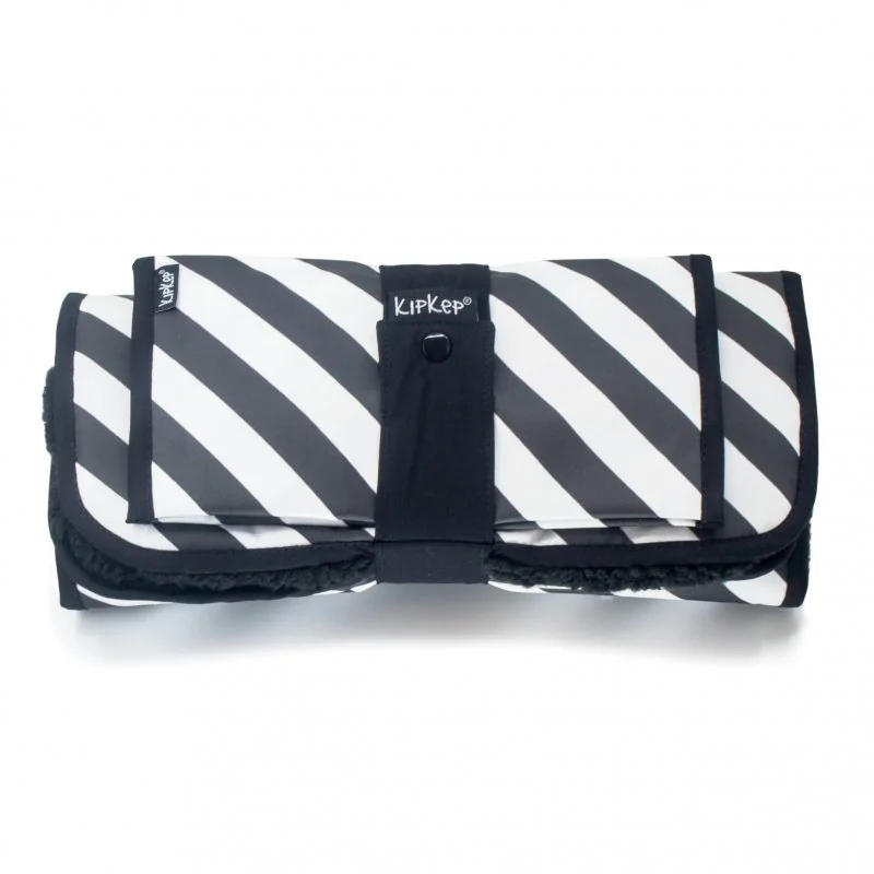 KipKep přebalovací set NAPPER COMBI-SET Black Stripes (kožíšek) 