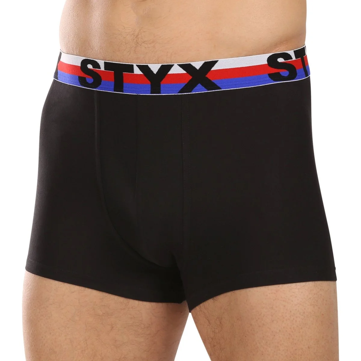 Styx 3PACK pánské boxerky sportovní guma vícebarevné trikolóra (3G19001) XXL 