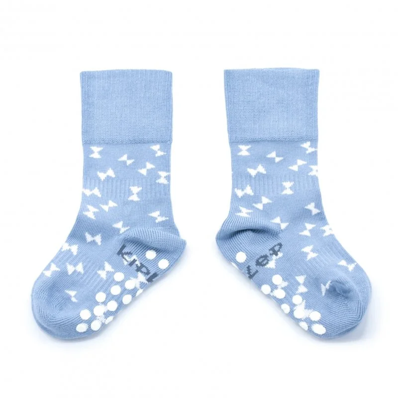 KipKep dětské ponožky Stay-on-Socks ANTISLIP 12-18m 1pár Party Blue 