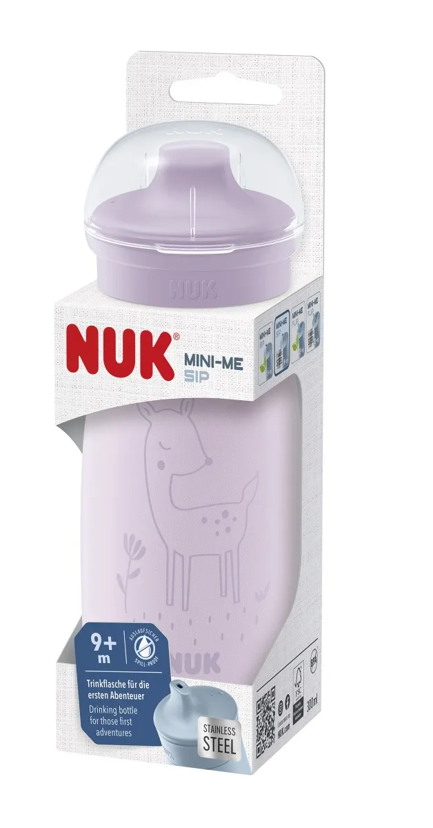 NUK Mini-Me Láhev Sip nerez 9m+ 300 ml 1 ks