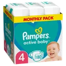 Pampers Active Baby vel. 4 Monthly Pack 9-14 kg