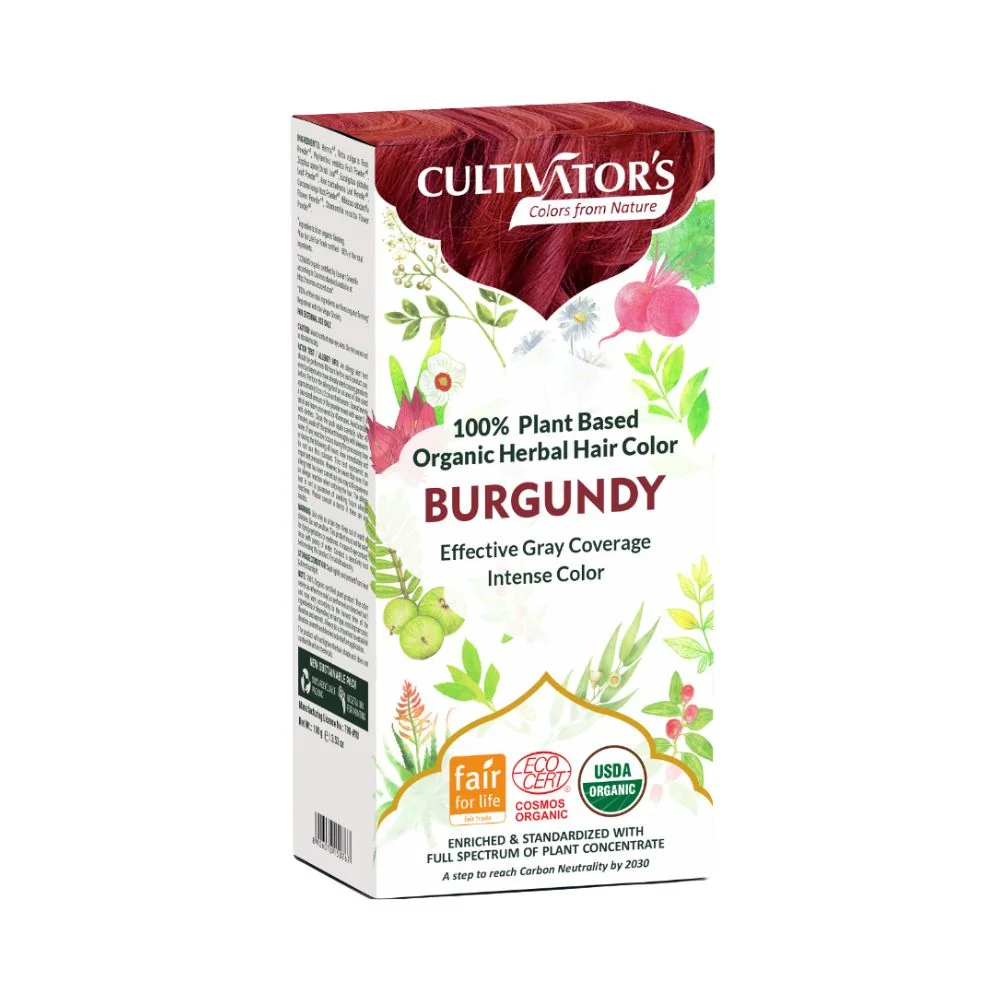 Cultivator Rostlinná barva na vlasy BIO 100 g burgundy