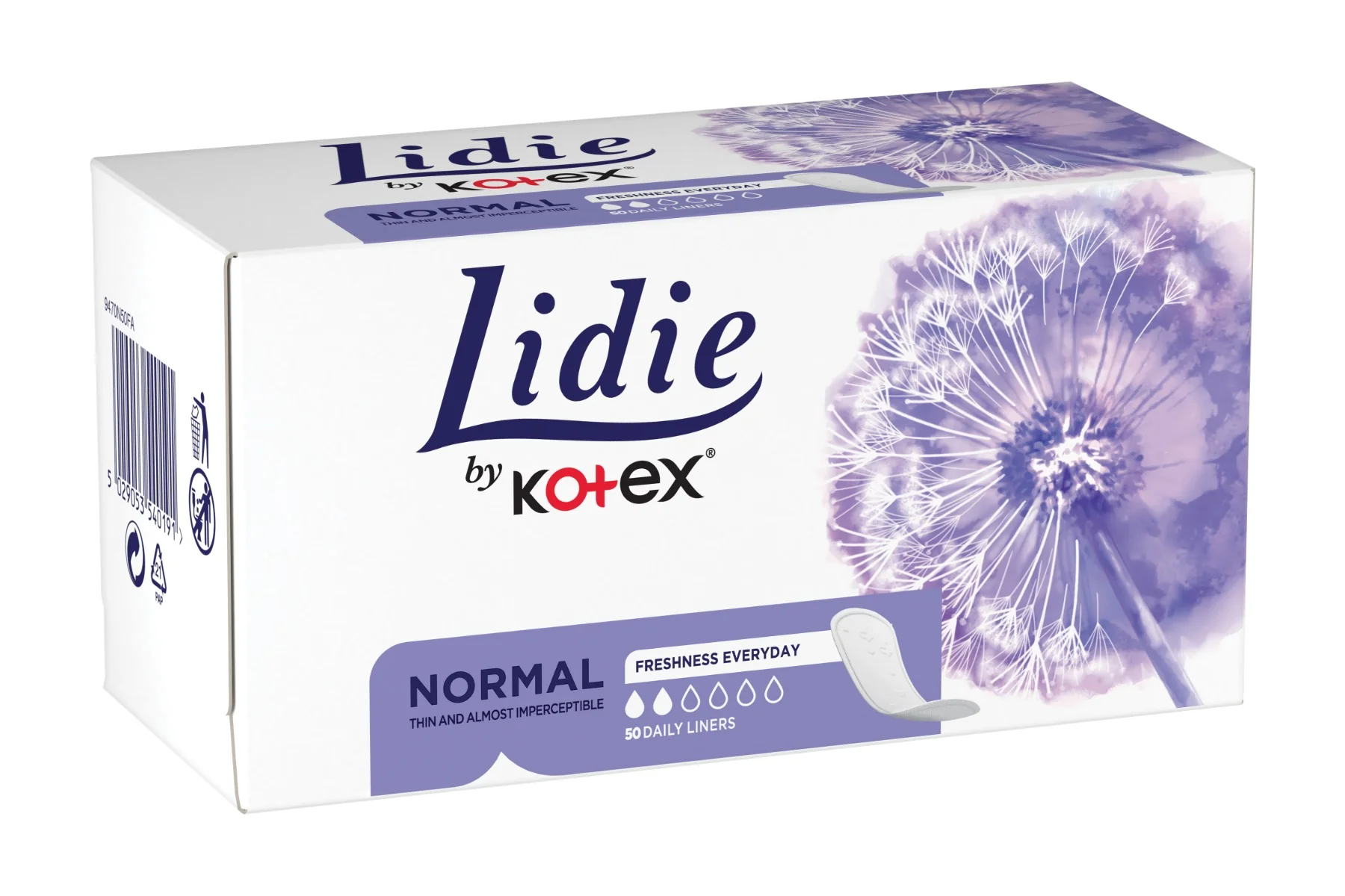 Lidie by Kotex Slip Normal slipové vložky 50 ks