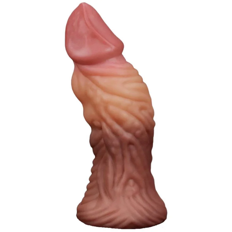 Love Toy Monster dildo z dvojitého silikonu Fantasy Cock 18 cm