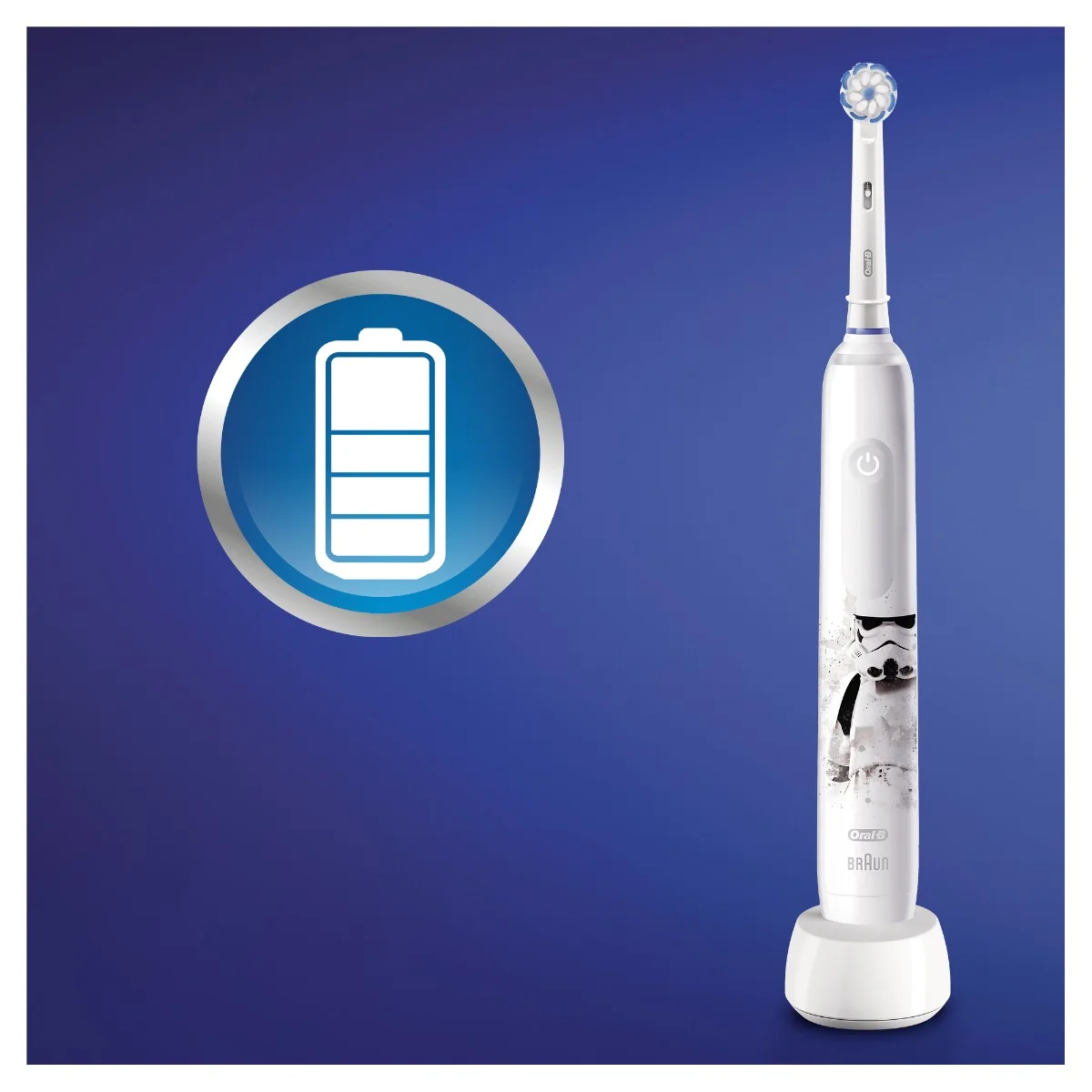 Oral-B Junior Pro 3 Star Wars White dětský elektrický zubní kartáček