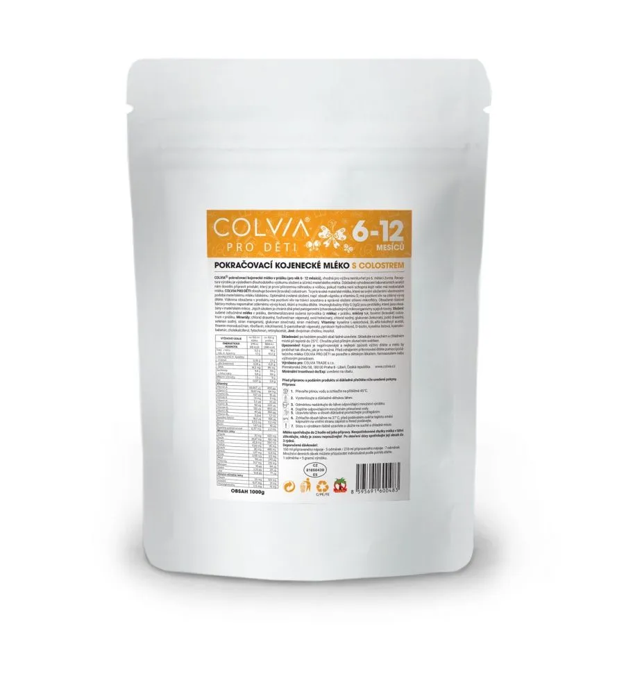 COLVIA Pokračovací kojenecké mléko s colostrem 6-12m 1000 g