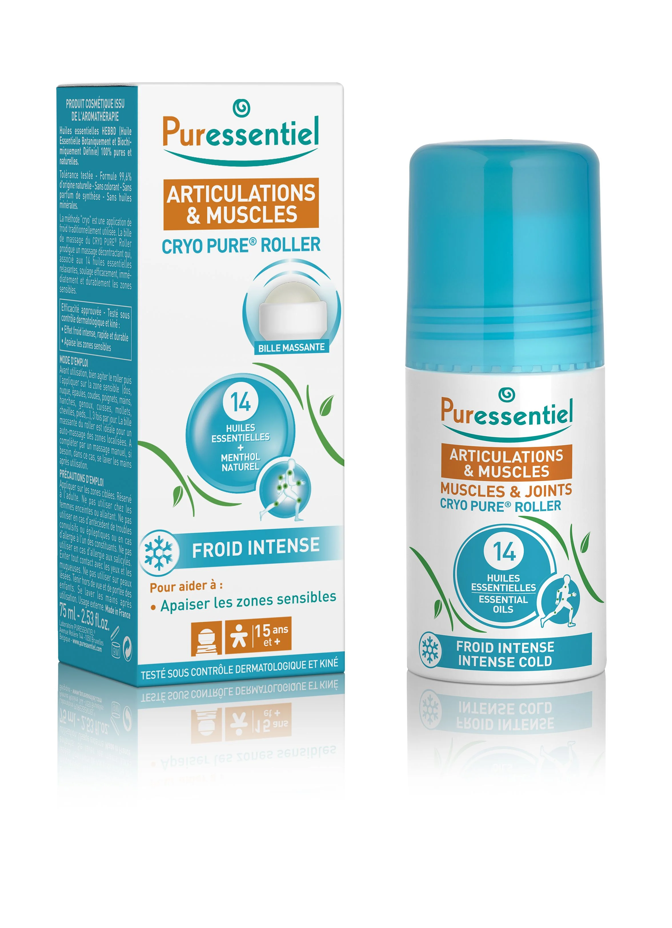 PURESSENTIEL CRYO PURE masážní kulička 75 ml