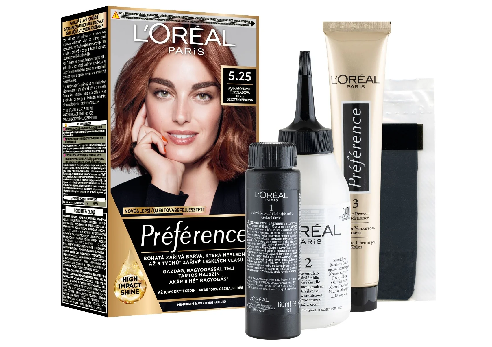 Loréal Paris Preference 5.25 mahagonovo čokoládová