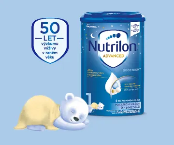 Nutrilon Advanced Good Night 1 - 50 let výzkumu výživy v raném věku
