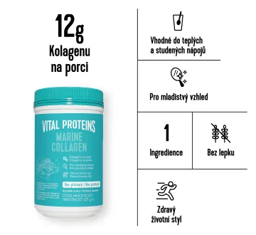 Vital Proteins - Marine Colagen - dávkování a benefity