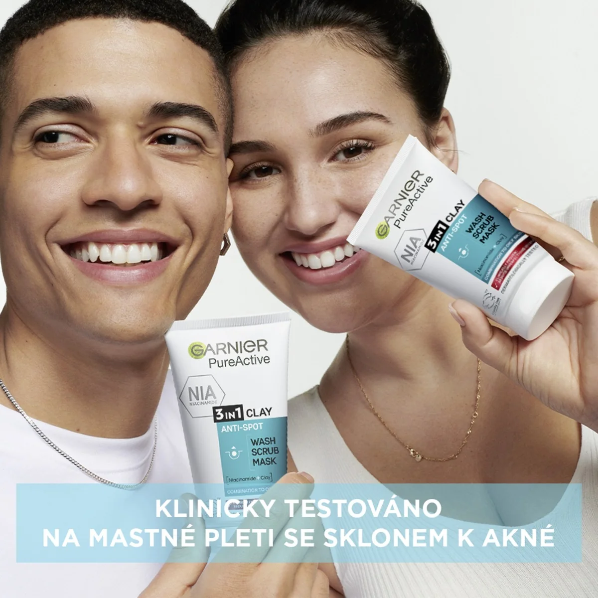 Garnier Skin Naturals Pure 3v1 gel, peeling a maska 150 ml