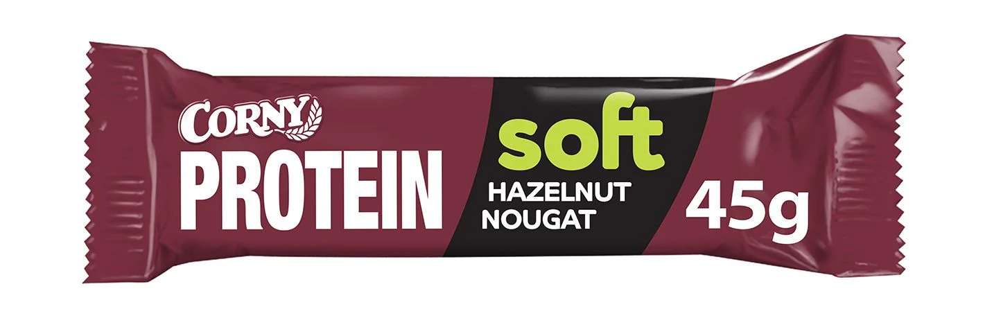 Corny Protein SOFT lískový oříšek-nugát 45 g