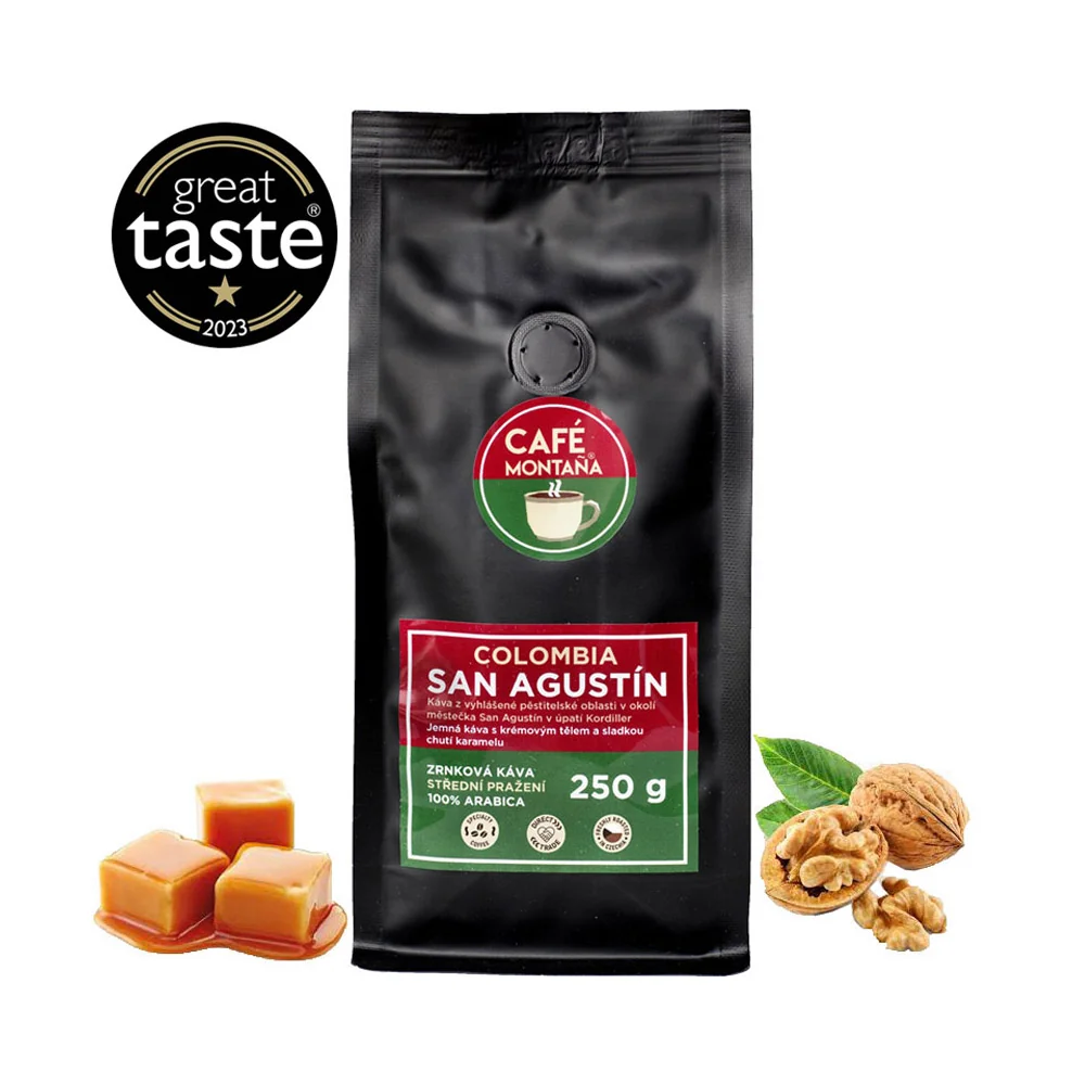 Café Montana Colombia San Agustín zrnková káva 250 g