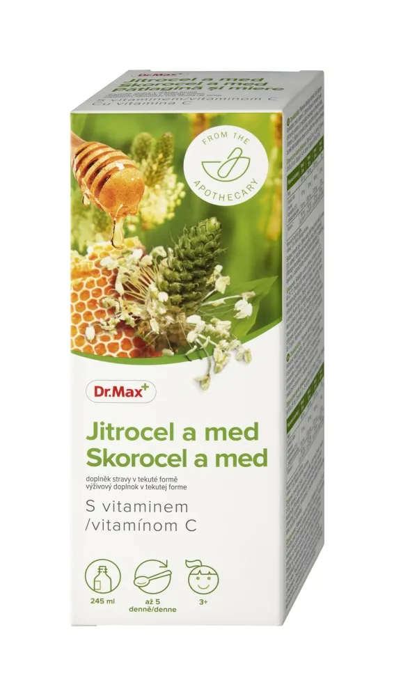 Dr. Max Jitrocel a med s vitaminem C 245 ml