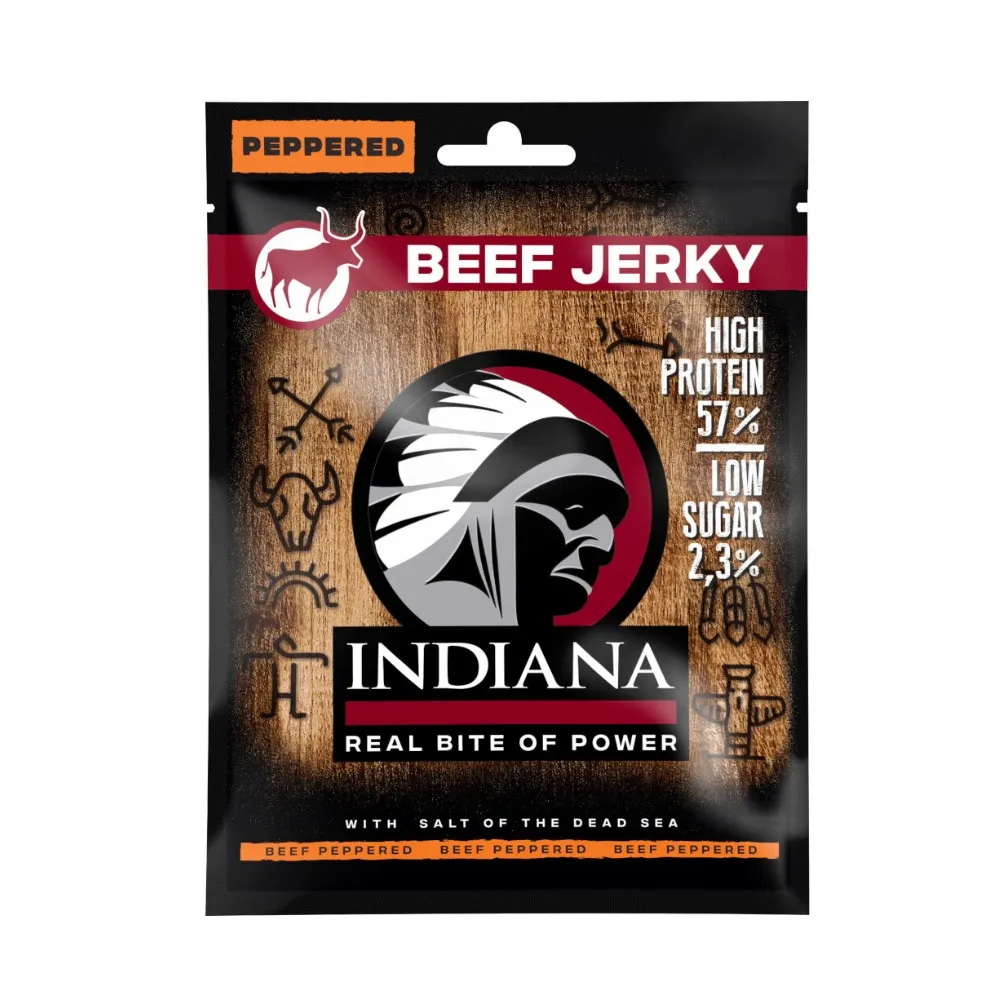 Indiana Jerky Beef Peppered 25 g