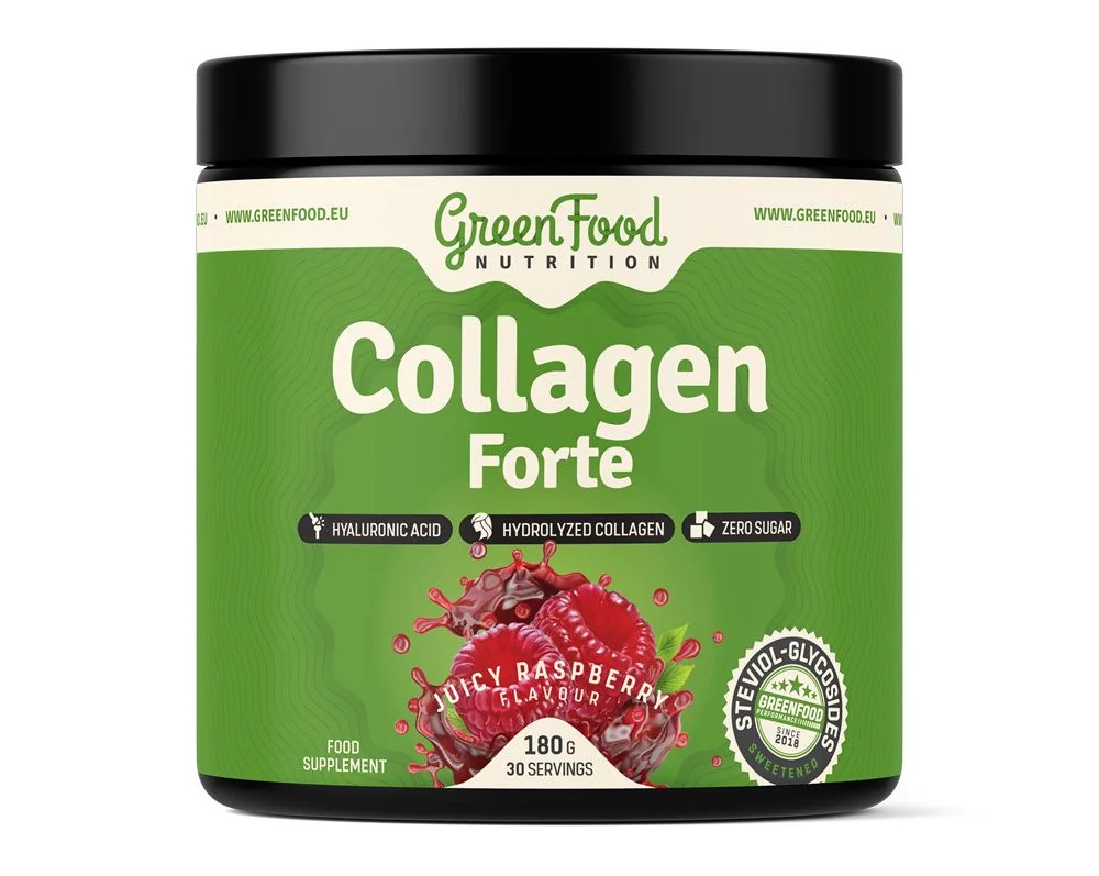 GreenFood Nutrition Collagen Forte juicy raspberry 180 g