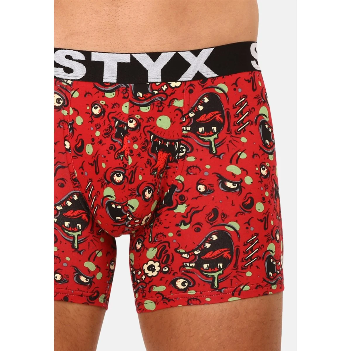 Styx Pánské boxerky long art sportovní guma zombie (U1451) XXL 