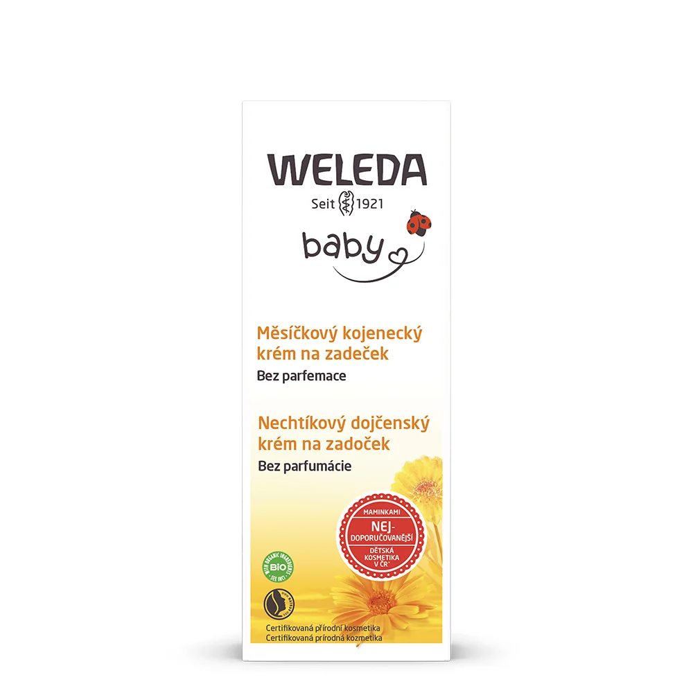 Weleda Měsíčkový kojenecký krém na zadeček bez parfemace 75 ml