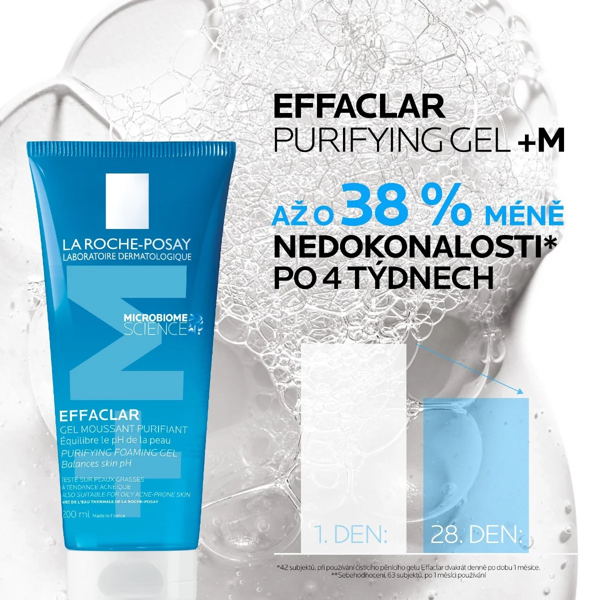 La Roche-Posay Effaclar čisticí pěnivý gel 200 ml